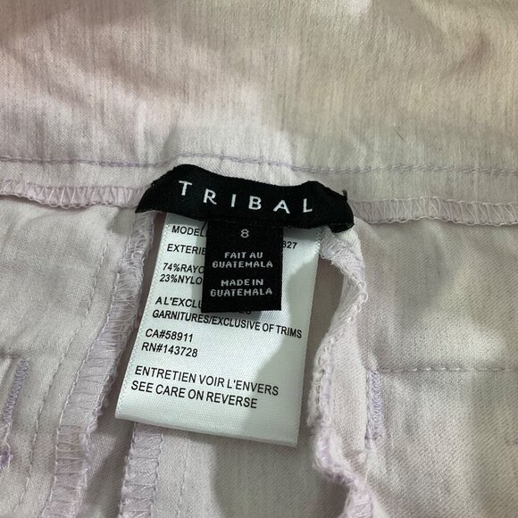 Tribal Womens Pants Size 8 Light Pink Rayon/Nylon/Spandex Blend business casual - Picture 2 of 9